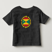 Grenada Born | Grenadian Flag Yellow Typography