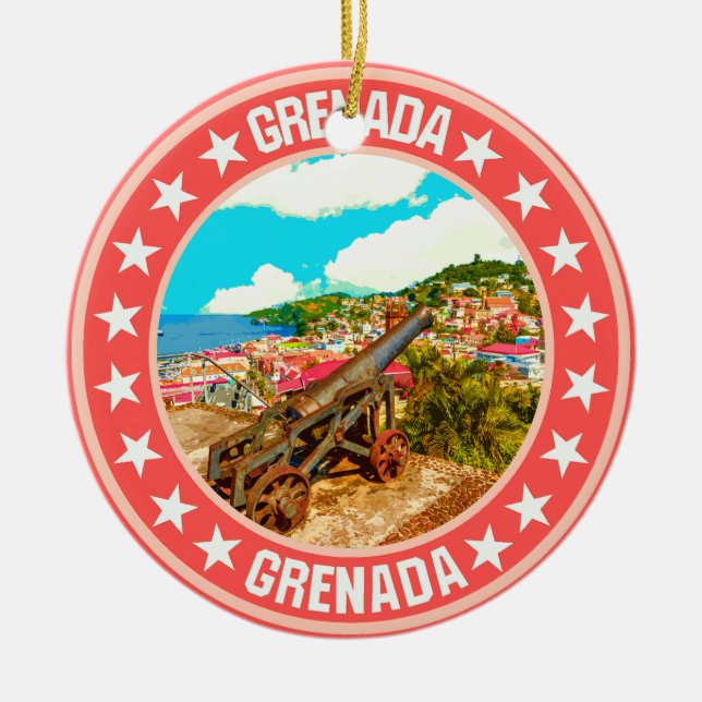 Grenada                                            ceramic ornament (Front)
