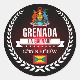 Grenada Classic Round Sticker