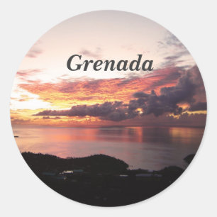 Grenada Classic Round Sticker