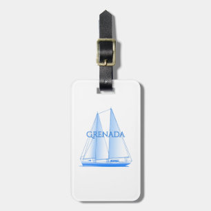 Grenada Coastal Nautical Sailing Sailor Luggage Tag