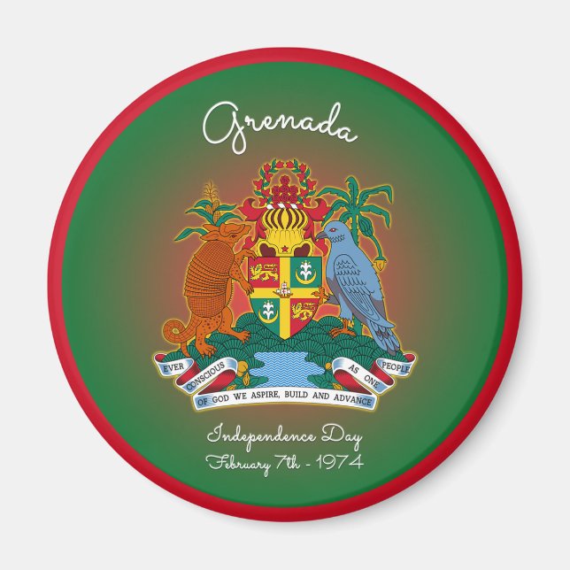Grenada Coat of Arms Magnet (Front)
