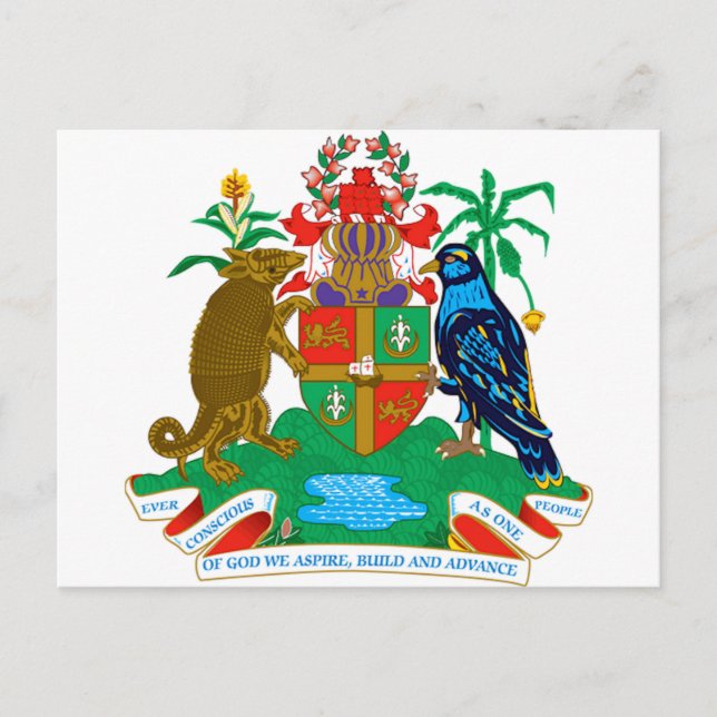 Grenada Coat of Arms Postcard (Front)