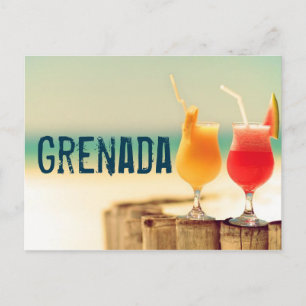 Grenada cocktails postcard