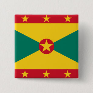 Grenada Flag 15 Cm Square Badge