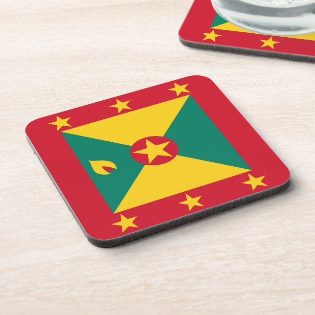 Grenada flag coaster (Left Side)