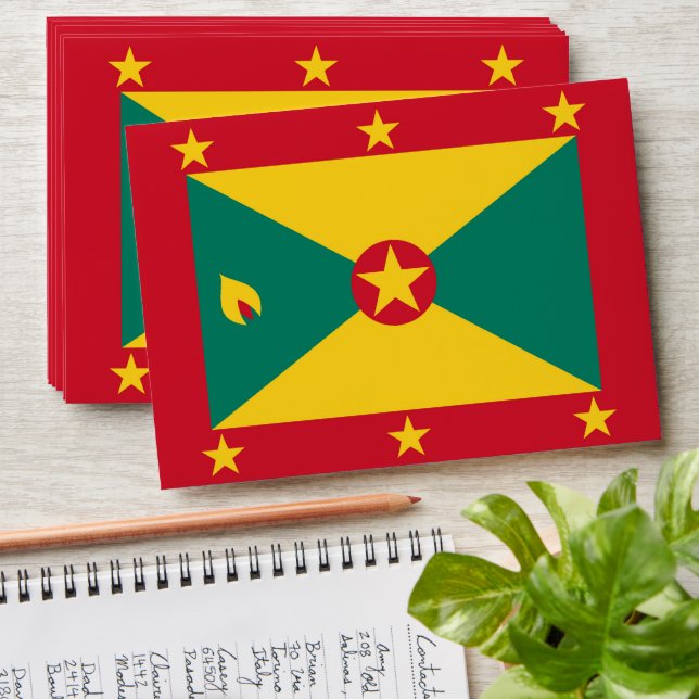 Grenada flag envelope (Stacked)