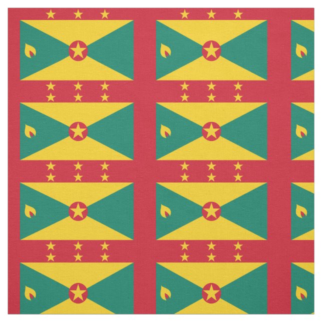 Grenada Flag Fabric (Swatch)