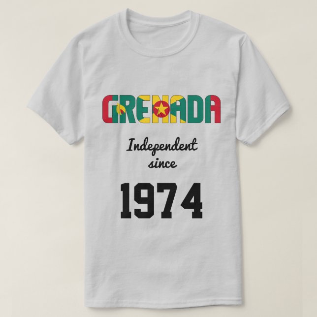 Grenada Flag Independence Celebration T-Shirt (Design Front)