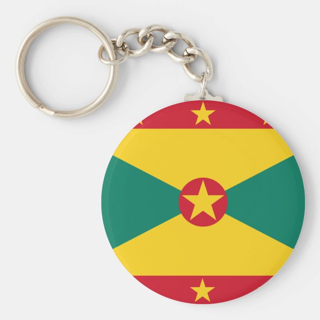 Grenada Flag Key Ring (Front)