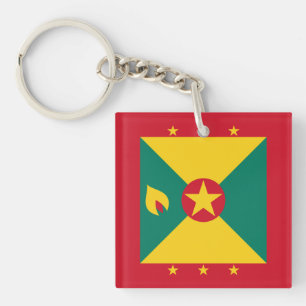 Grenada Flag Key Ring