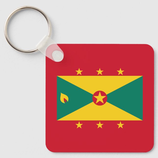 Grenada Flag Key Ring (Front)