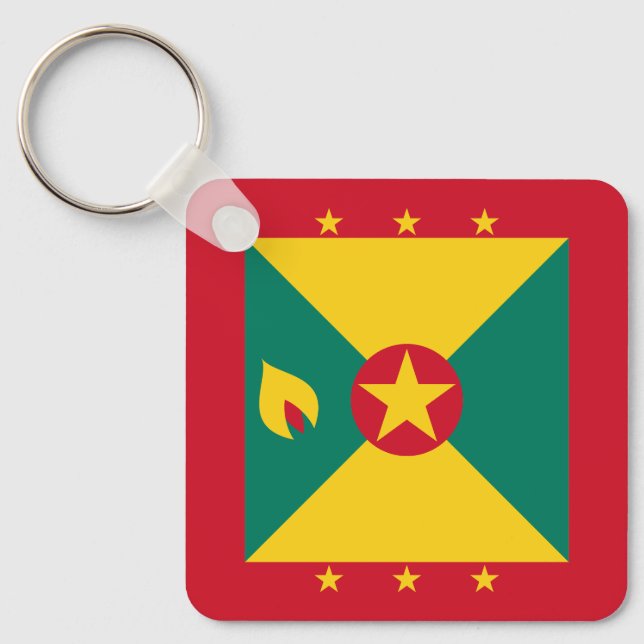 Grenada Flag Key Ring (Front)