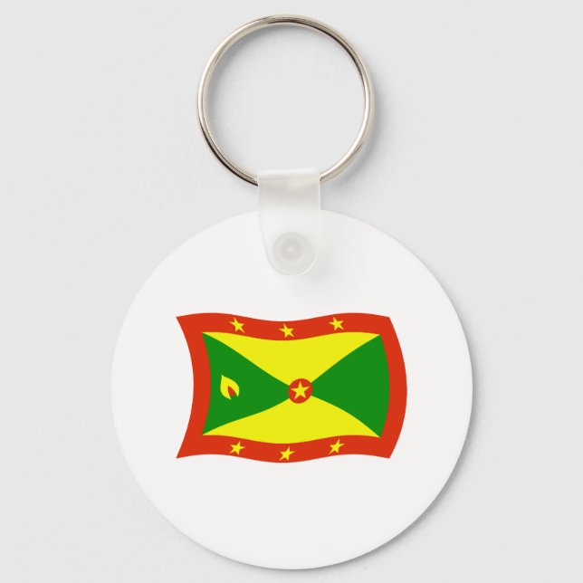 Grenada Flag Keychain (Front)