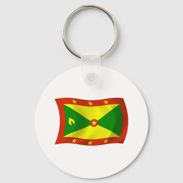 Grenada Flag Keychain (Front)