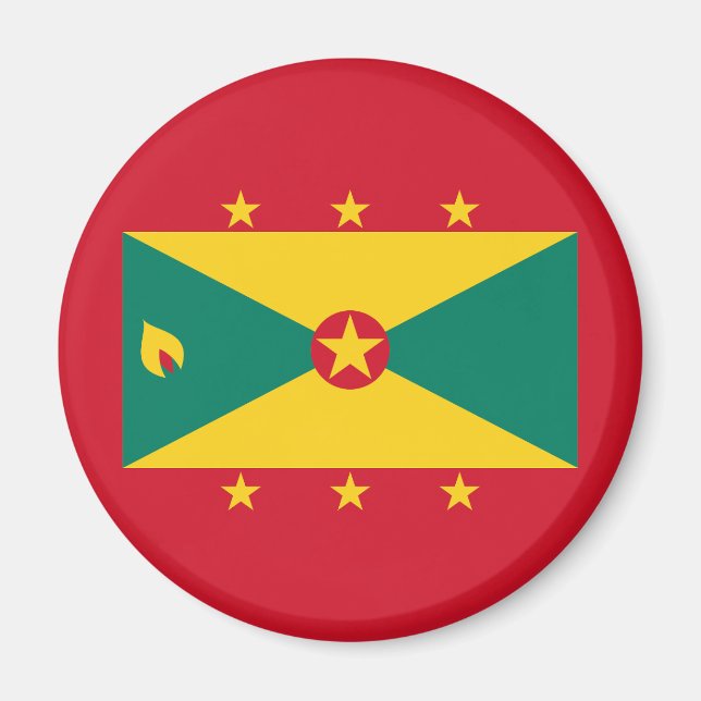Grenada Flag Magnet (Front)