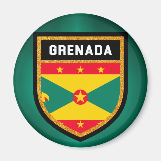 Grenada Flag Magnet (Front)