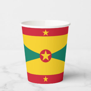 Grenada flag paper cups