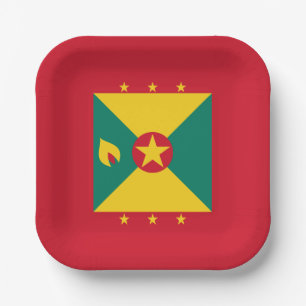 Grenada Flag Paper Plate