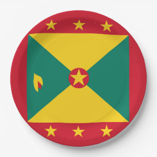 Grenada Flag Paper Plate