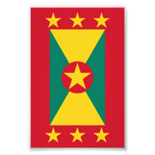 Grenada flag photo print