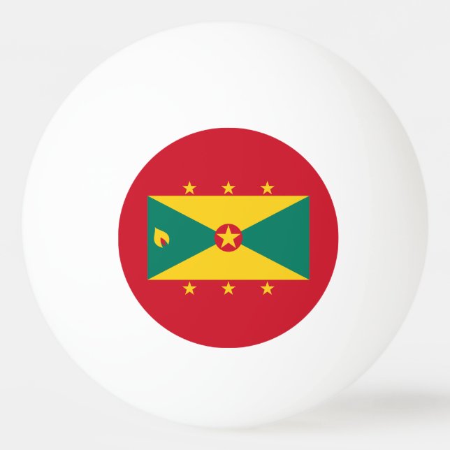 Grenada Flag Ping Pong Ball (Front)
