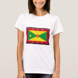 Grenada Flag T-Shirt<br><div class="desc">Grenada Flag Customisable Template. Fully Customisable to Your Specifications</div>
