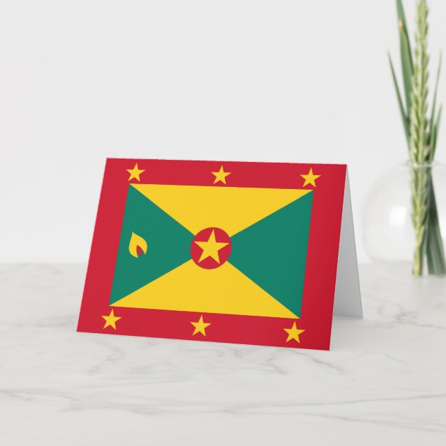 Grenada flag thank you card (Front)