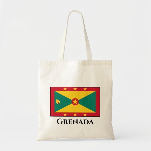 Grenada Flag Tote Bag (Front)
