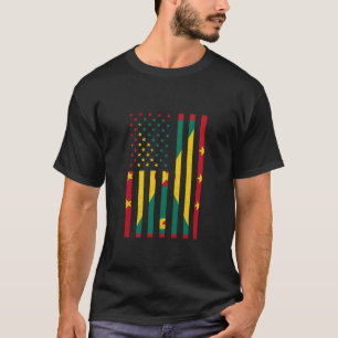 Grenada Flag USA America Handfist Patriotic Grenad T-Shirt