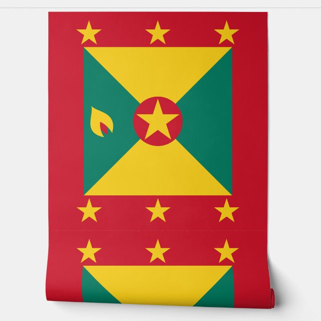 Grenada flag wallpaper (Unrolling)