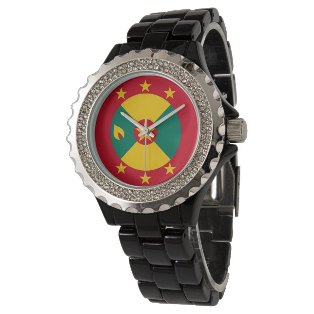 Grenada flag watch (Angled)