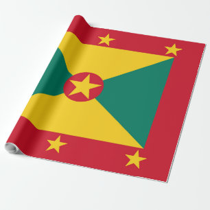 Grenada flag wrapping paper