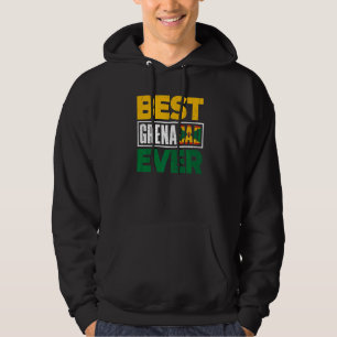 Grenada Grenadian Flag Grenadian Father Best Grena Hoodie