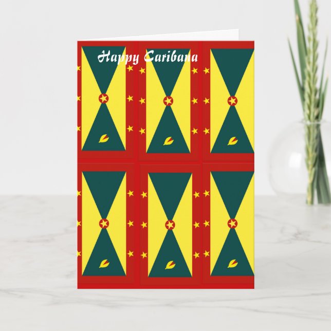 Grenada happy caribana greetings cards (Front)