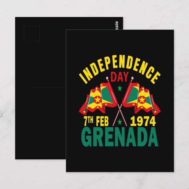 Grenada Independence Day Postcard (Front/Back)