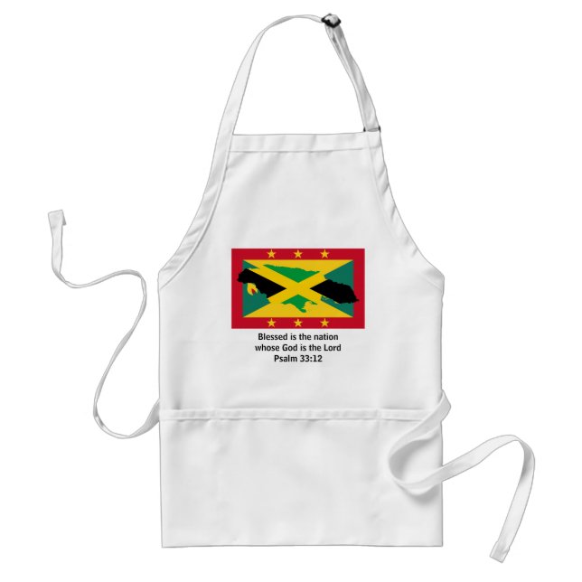GRENADA JAMAICA APRON Blessed Nation Scripture (Front)