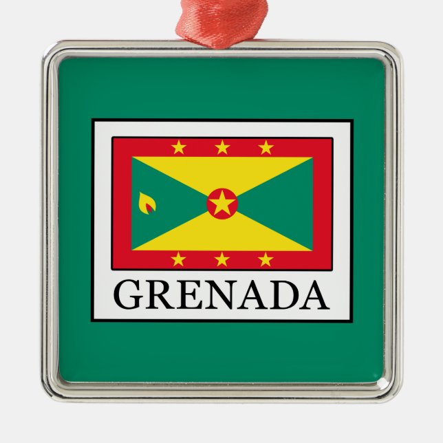 Grenada Metal Ornament (Front)