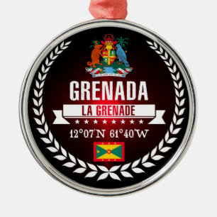 Grenada Metal Tree Decoration