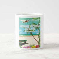 Grenada Morne Rouge Beach Travel Poster