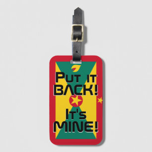 Grenada National Flag Funny Patriotic Luggage Tag