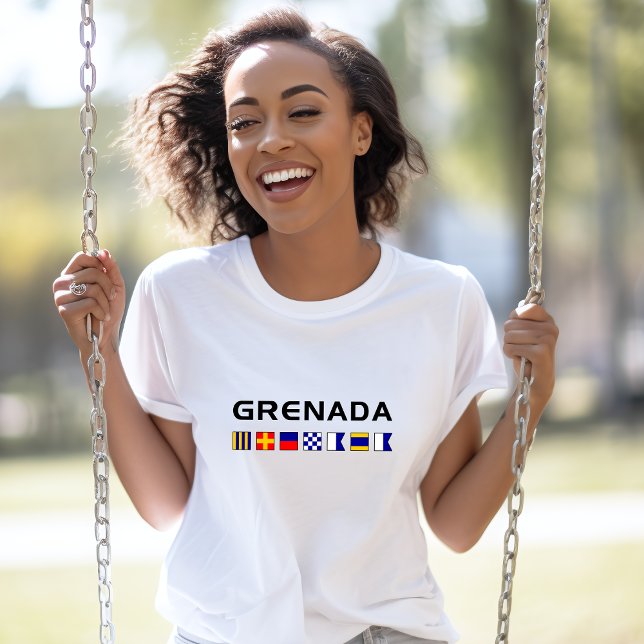 Grenada Nautical Maritime Sailing Flags T-Shirt (Creator Uploaded)
