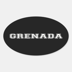 Grenada Oval Sticker
