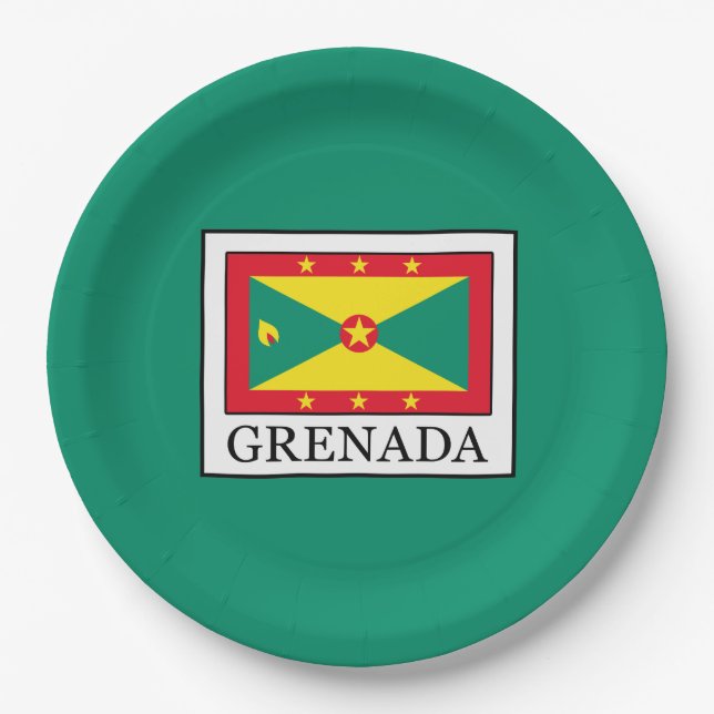 Grenada Paper Plate (Front)