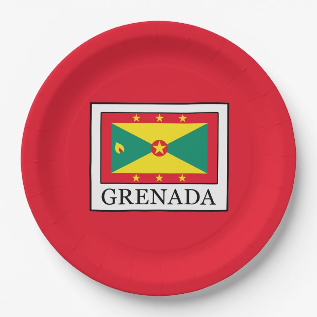 Grenada Paper Plate (Front)