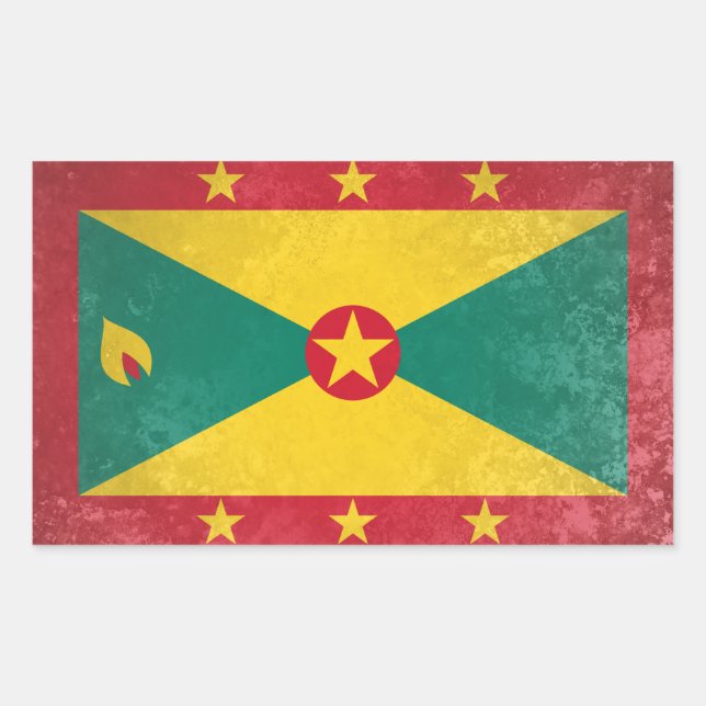 Grenada Rectangular Sticker (Front)