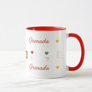 Grenada Roots Pattern Mug   Caribbean Flag