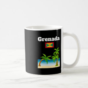 Grenada Travel Souvenir Grenadian Flag Vacation Coffee Mug