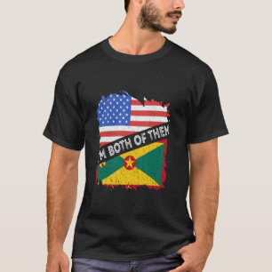 Grenada Vintage I'm Both Of Them America Grenadian T-Shirt