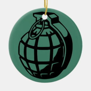 GRENADE CERAMIC ORNAMENT